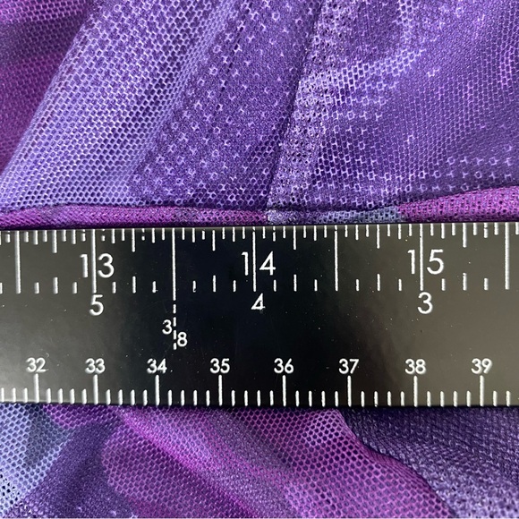 Torrid Betsey Johnson Flare Pants Plus Size 3X Purple Roses Graphic Print Flowy - Picture 9 of 12